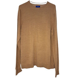 Apt 9 Wool Sweater Mens Size L Tan Cozy Office Professor